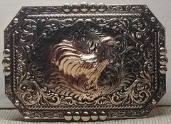 ROOSTER Western Cowboy Belt Buckle Hebilla Vaquera DE GALLO