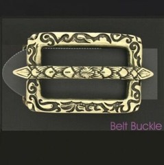 Vines arrow costume belt buckle brass hippie removable clasp gs5217