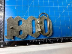 1800 Tequila Advertising Promotional Silver Color Cutout Belt Buckle