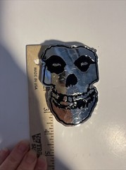 The Misfits Fiend Skull Metallic Belt Buckle Official Punk