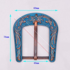 HUGE BIG VINTAGE COPPER FLOWR RODEO RANGER COWBOY TEXAS WESTERN PIN BELT BUCKLE