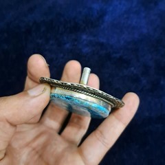 Natural Turquoise Belt Buckle Large Statement Western Belt Buckle Blue Turquoise