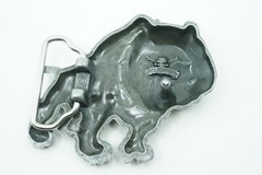 Bulldog Western Metal Belt Buckle