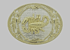 Scorpion Belt Buckle New Men Women Gold Silver Metal Zodiac Western Cowboy Rodeo