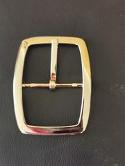 BELT BUCKLES 10993 2.5&Prime;X2&Prime; Gold Plated Made in Italy
