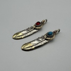 Brass Feather Charm,Necklace DIY Pendants,Keychain Charm,Jewelry Charm lot