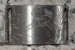 GRIP6 BELT BUCKLE – TITANIUM CONTOUR in NATURAL – WOMEN / MEN – 1.5 INCH WIDE