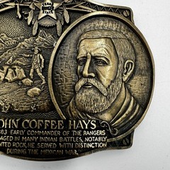 The Texas Ranger Collection John Coffee Hays Solid Brass Belt Buckle Ltd Ed 493
