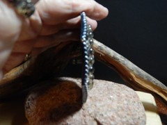 Man&rsquo;s or Lady&rsquo;s Belt Buckle with a lot of Bling Black & Silver Rhinestones, New