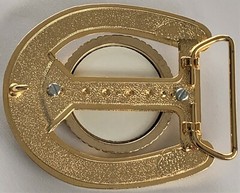 BELT BUCKLES Coins Silver Dollar Screw Mount Gold Black Horseshoe Western NWOT!
