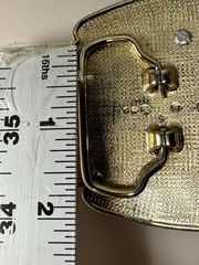 24k GOLD PLATED VINTAGE BELT BUCKLE RARE