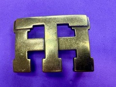 Tommy Hilfiger Monogram TH American Clothing Brand Apparel BrassTone Belt Buckle