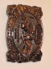CHAMS belt buckle ornate metal Authentic Denim since 1977 Product of USA
