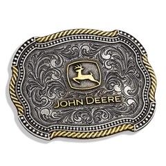 Montana Silversmiths Officially Licensed John Deere Attitude Western Belt Buc…