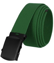 Military Belt Canvas Web Non Leather One Size, 1 Pack 12 – Green