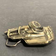 Vintage 70S Jeep Wrangler Brass Belt Buckle Made In USA M.B.C.I