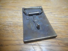 Vintage Brass Belt Buckle Winchester Repeating Arms Western New Haven Conn USA