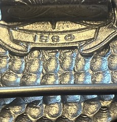 Vintage SSI Metal Handcrafted Belt Buckle Horses And Indian Nature Wildlife USA