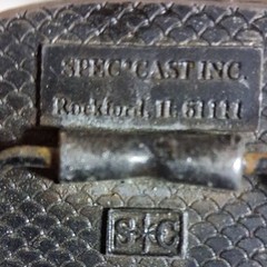 Spec Cast Inc. Silver Metal Western Occupational Belt Buckle 1.5in Logo Accent