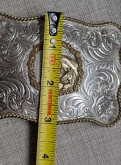 vintage SILVERSMITH COLLECTION belt buckle HORSE equestrian WESTERN cowboy