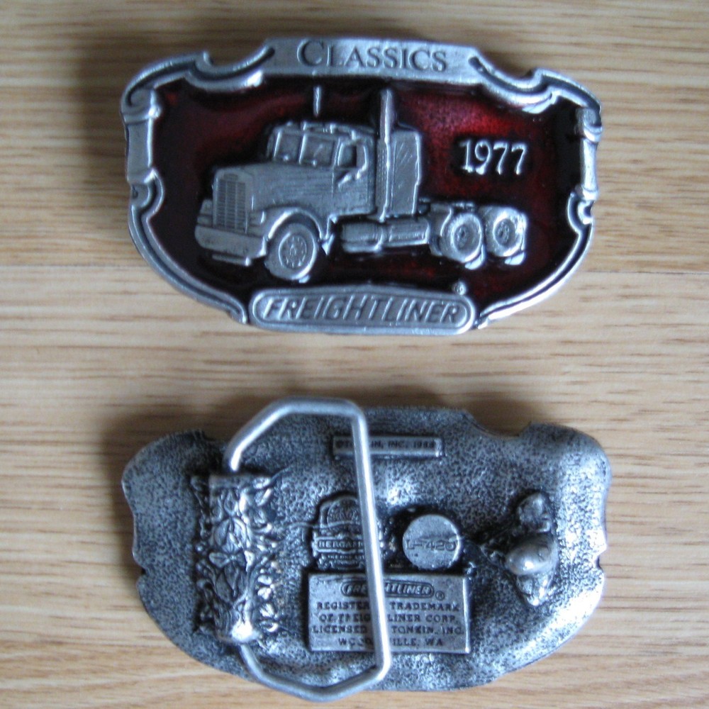 Freightliner truck belt buckle (choice colors)