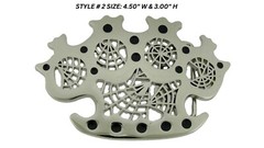 Skull Skeleton Rock Rebel Belt Buckle Mens Womens Silver Metal Halloween Costume