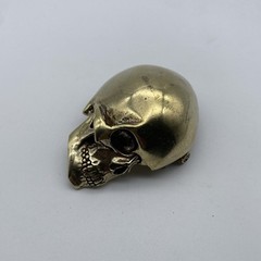 Copper Skull Buckle Hand Crafted Leather Belt Buckle DIY Hardware