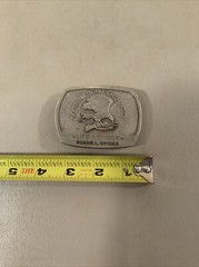 VINTAGE ANTIQUE METAL BELT BUCKLE- NORTH AMERICAN HUNTING CLUB