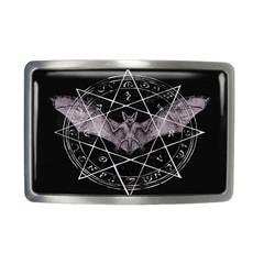 Occult Bat Belt Buckle – Gothic Esoteric Pentagram Symbol Belt Buckle – 821