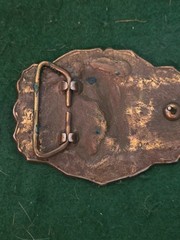 Vintage Brass Belt Buckle « Big Mouth Bass (Y-17)