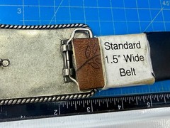 Embroidered American Patriotic Flag Rope Border Vintage Western Belt Buckle