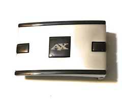 Set of 2 Buckles AX Design for Reversible Belt