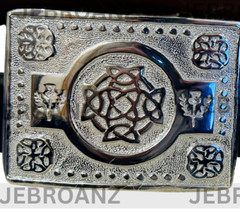 Scottish Belt Buckle for kilts Celtic knot design Highland wear for kilts