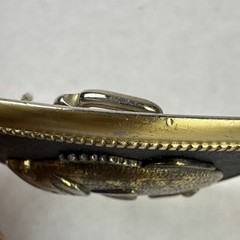 Vintage Large Mouth Bass Belt Buckle Made in USA 2.75” x 2.25” Good Weight Clean