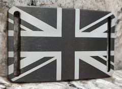 GRIP6 BELT BUCKLE – UNION JACK / FLAG OF ENGLAD – GUNMETAL – 1.5 INCH WIDE