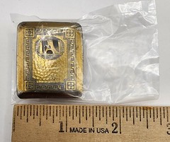 Vintage Belt Buckle & Money Clip Lot of 5 Brass Silver Tone Interchangeable WC