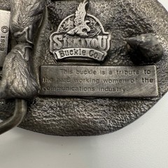 Vintage 1989 Siskiyou Buckle Co Tribute to Women Communications Industry USA