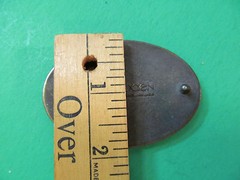 Vintage Oden Football Player Metal Belt Buckle Made In USA