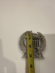 Vintage 2004 Cadillac Emblem Belt Buckle Girls Flag Crown Made In USA