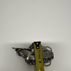 Vintage Tank Army Military Belt Buckle Brass Numbered 2102