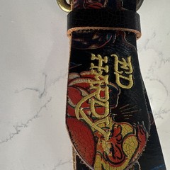 Cool Ed Hardy Belt Size L 41 Inch Long 2 In Wide Sudded Leather
