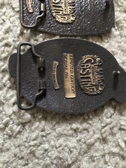 2x Chimney Creek Operating Co. Gold Fields Belt Buckles Solid Bronze Limited Edt