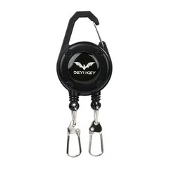 Outdoor double headed clip buckle, work permit hanging buckle, keychain
