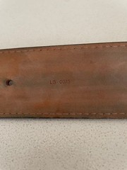 Louis Vuitton Metal Buckle Belt Travel Requisite design Used From Japan