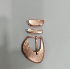Western 3 piece buckle set copper buckle set 1.25 in 30 mm cowgirl brass buckle