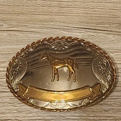 Choice – Vintage Belt Buckle – Buckle – Western – Show Horse – Wagon – Saddle