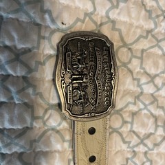 Vintage Limited Edition Levi&rsquo;s Two Horse Brand Levis Strauss & CO. Belt & Buckle