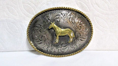 Montana Silversmith Western Belt Buckle Sterling Silver Plated, Columbus Montana