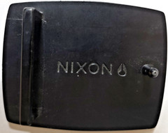 Nixon Belt Buckle (White & Black) 3&Prime; x 2.25&Prime;