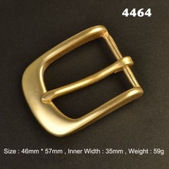 35mm Pin Single Prong Clip Buckle for Men Leather Belt Replacement Retro Brass